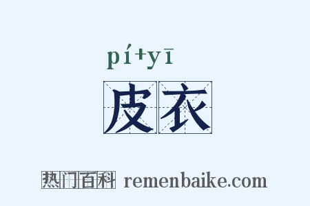 皮衣是什么意思的图片